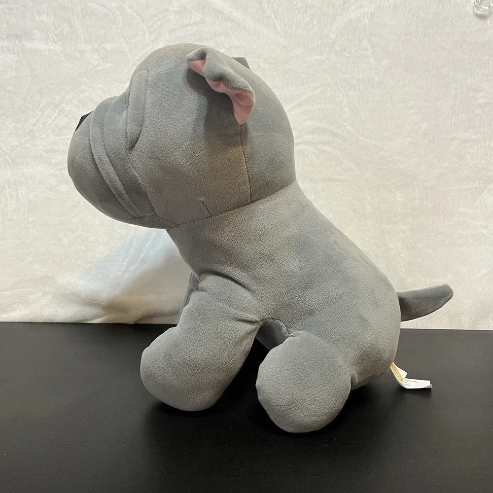 Shar-Pei Sharpei Plush English BullDog Wrinkles Stuffed Animal Stitched Eyes 11